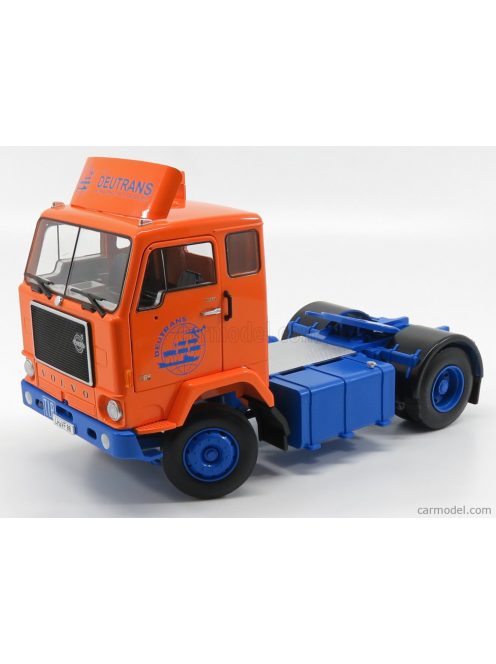 Road-Kings - Volvo F88 Tractor Truck Transports Deutrans 1965 Orange Blue