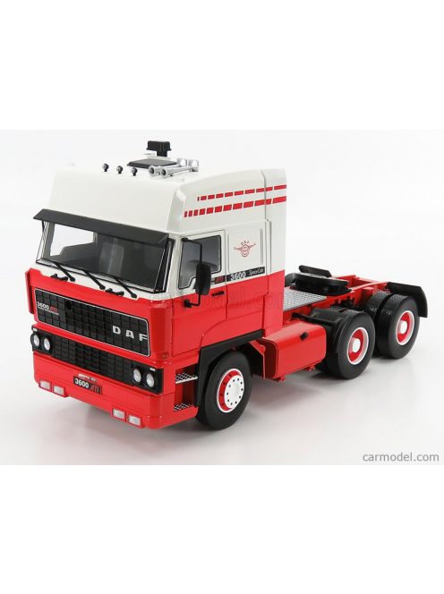 Road-Kings - Daf 3600 Space Cab Tractor Truck 3-Assi 1986 Red White