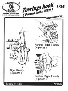 Royal Model - Towings hook German tank