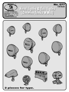 Royal Model - Head lights-tails light (German tanks)