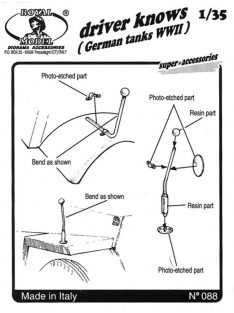 Royal Model - Driver knows German tanks
