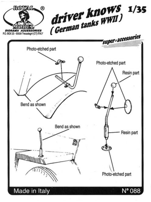 Royal Model - Driver knows German tanks