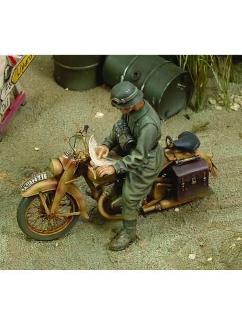 Royal Model - DKW German Motorcycle rider-WWII