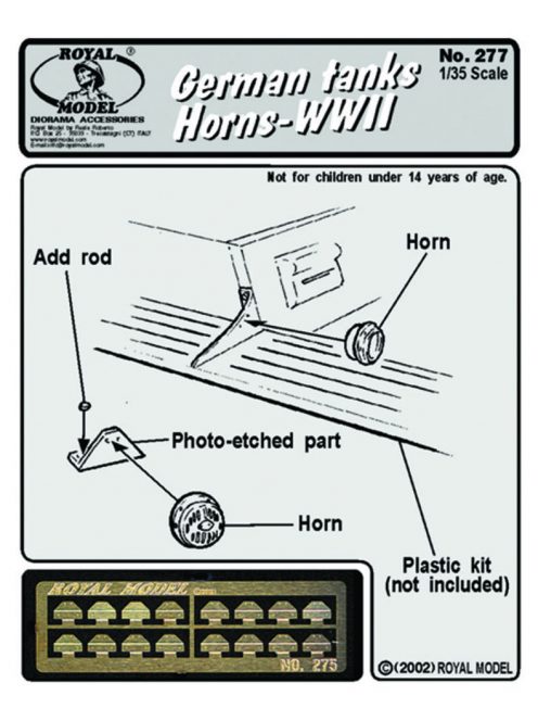 Royal Model - Horns (for German tanks-WWII