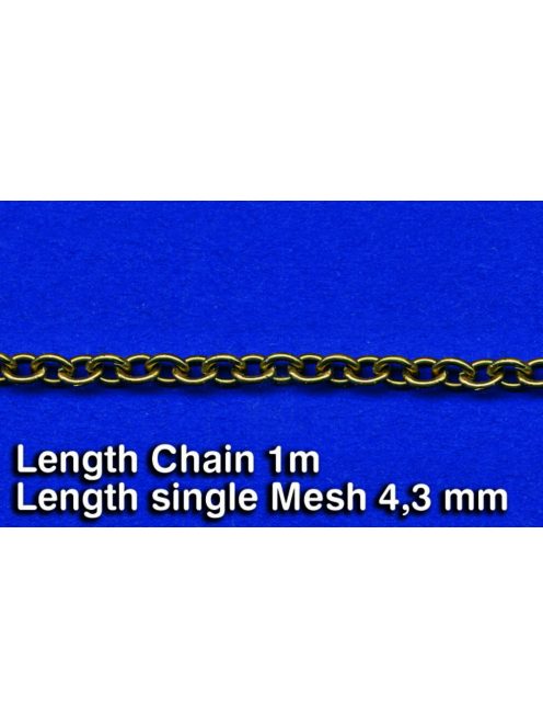 Royal Model - Metal Chain (G) Length single Mesh 4,3 mm