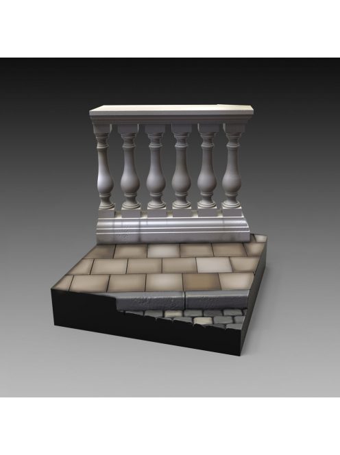 Royal Model - Base with columns  'cm 5x5' (75mm)