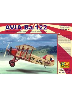   RS Models - Plastikový model letadla 1/72 Avia Ba.122 with Castor, Pollux 6 decal v. for Czech, Luftwaffe, Slova