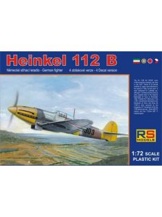   RS Models - Plastikový model letadla 1/72 Heinkel 112 Hungary 4 decal v. for Hungary, Czech, GB, Japan