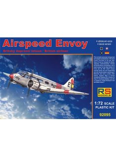   RS Models - Plastikový model letadla 1/72 Airspeed Envoy, Cheetah engine 4 decal v. for Spain Rep.,France, South