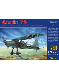   RS Models - Plastikový model letadla 1/72 Arado 76 in A/B Schulen 3 decal v. for Luftwaffe