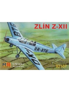   RS Models - Plastikový model letadla 1/72 Zlin XII  5 decal v. for Luftwaffe, Czechslovakia, France