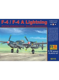   RS Models - Plastikový model letadla 1/72 F-4/F-4A Lightning 4 decal v. for USA, France, Australia