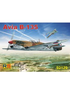   RS Models - Plastikový model letadla 1/72 Avia B-135 4 decal v. for Czech, Slovakia