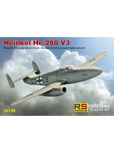   RS Models - Plastikový model letadla 1/72 Heinkel He-280 with HeS engine 3 decal v. for Luftwaffe