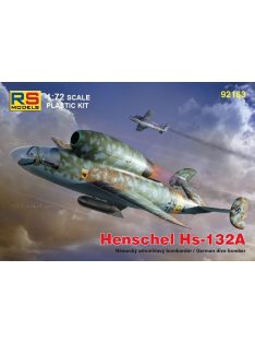   RS Models - Plastikový model letadla 1/72 Henschel Hs-132 BMW  4 decal v. for Luftwaffe, USA, USSR