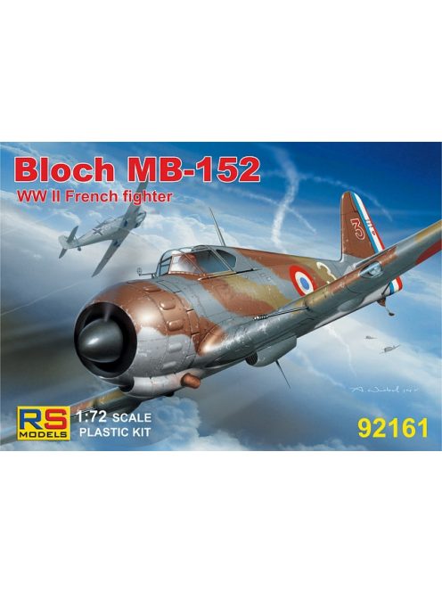 RS Models - Plastikový model letadla 1/72 Bloch MB-152 4 decal v. for France