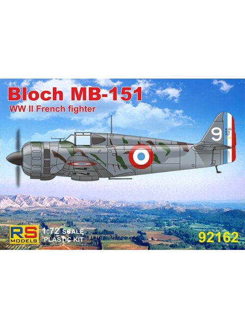 RS Models - Plastikový model letadla 1/72 Bloch MB-151 4 decal v. for France, Greece, Germany