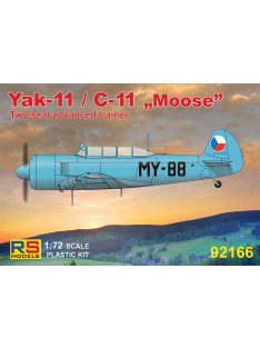   RS Models - Plastikový model letadla 1/72 Yak-11 / C-11 "Moose" 4 decal v. for ČSSR, Hungarian, Poland, Mali