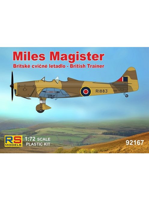 RS Models - Plastikový model letadla 1/72 Miles Magister 4 decal v. for GB, Germany, Turkey