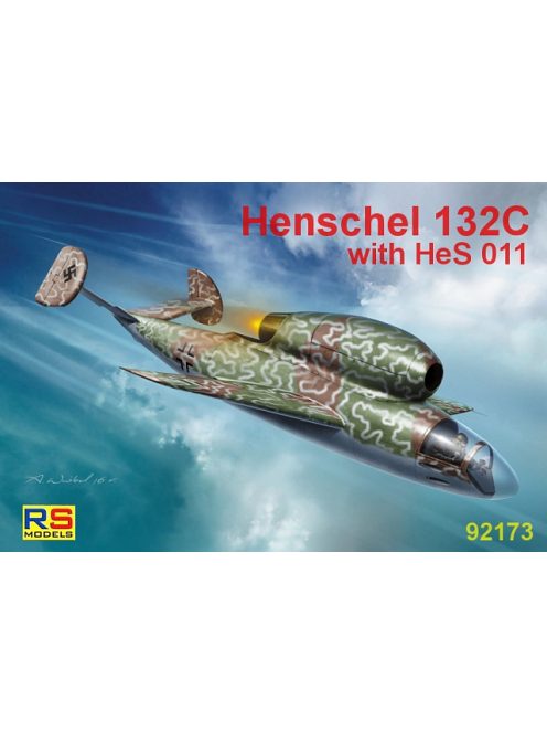 RS Models - Plastikový model letadla 1/72 Henschel  Hs-132 C 5 decal v. for Luftwaffe, Japan, GB