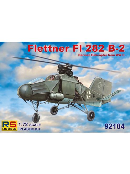 RS Models - Plastikový model letadla 1/72 Flettner 282 B-2 4 decal v. for Luftwaffe, USA