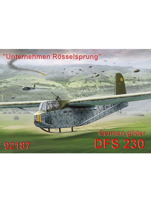 RS Models - Plastikový model letadla 1/72 DFS-230 "Unternehmen Rösselsprung" 3 decal v. for Luftwaffe