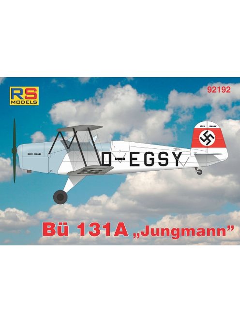 RS Models - Plastikový model letadla 1/72 Bücker Bü-131 A 4. decal v. for Luftwaffe, Hungary, Slovakia