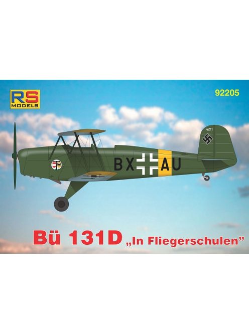 RS Models - Plastikový model letadla 1/72 Bücker Bü-131 D 5. decal v. for Luftwaffe, Hungary