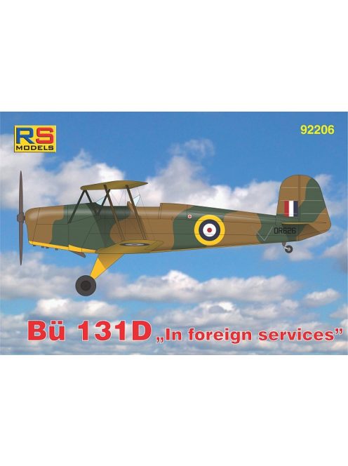 RS Models - Plastikový model letadla 1/72 Bücker Bü-131 D 5. decal v. for RAF, Japan, Poland, Yugoslavia