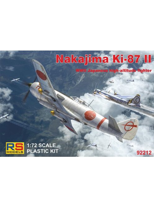 RS Models - Plastikový model letadla 1/72 Nakajima Ki-87-II 3 decal v. for Japan, GB