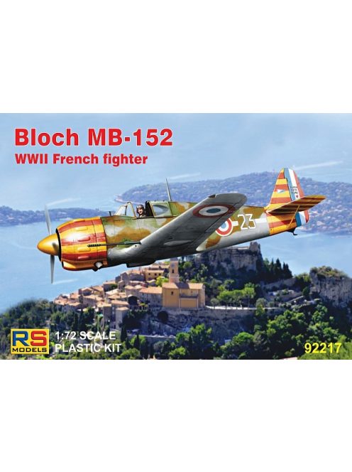 RS Models - Plastikový model letadla 1/72 Bloch MB-152 4 decal v. for France