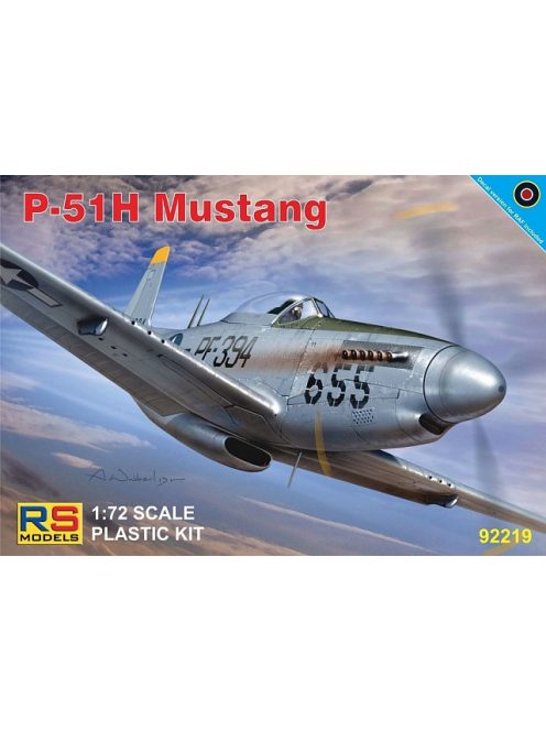 RS Models - Plastikový model letadla 1/72 P-51H Mustang 4 decal v. for USA, GB