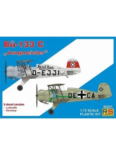   RS Models - Plastikový model letadla 1/72 Bücker 133 C "Jungmeister" 5 decal v. for Luftwaffe, Germany