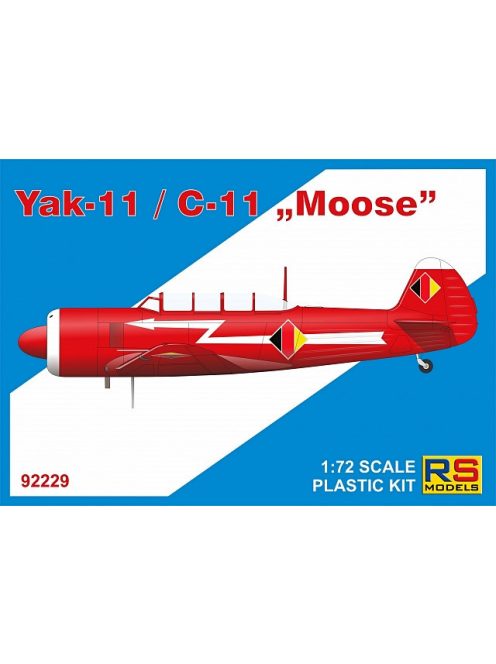 RS Models - Plastikový model letadla 1/72 Yak-11 / C-11 "Moose" 5 decal v. for NDR