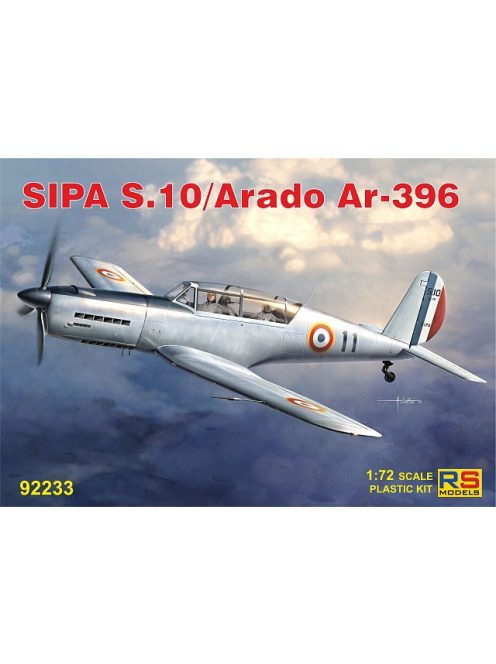 RS Models - Plastikový model letadla 1/72 SIPA S.10/Arado Ar 396 4 decal v. for France, Luftwaffe