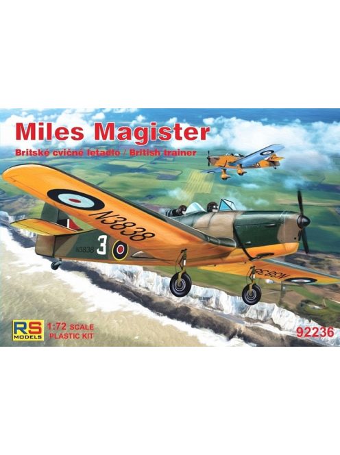 RS Models - Plastikový model letadla 1/72 Miles Magister 4 decal v. for GB, Portugal, Australia, New Zealand