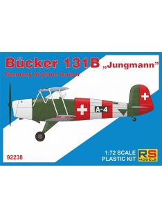   RS Models - Plastikový model letadla 1/72 Bücker Bü-131 B 5 decal v. for Switz, Bulgaria, Luftw., Spain, Finland