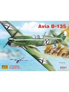   RS Models - Plastikový model letadla 1/72 Avia B-135 3 decal v. for Luftwaffe, Bulgaria