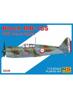   RS Models - Plastikový model letadla 1/72 Bloch MB-155 5 decal v. for France, Luftwaffe