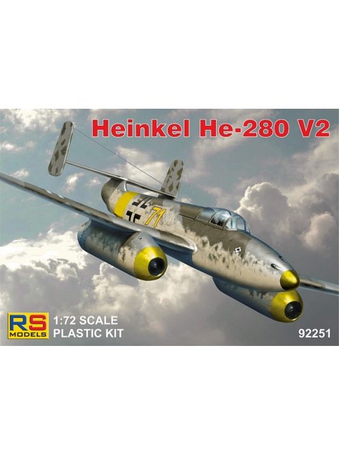 RS Models - Plastikový model letadla 1/72 Heinkel He-280 Juma 004  4 decal v. for Luftwaffe