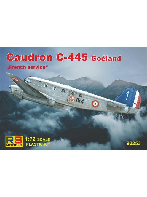 RS Models - Plastikový model letadla 1/72 Caudron C-445 France 4 decal v. for France