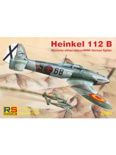   RS Models - Plastikový model letadla 1/72 Heinkel 112B Spain 3 decal v. for Spain