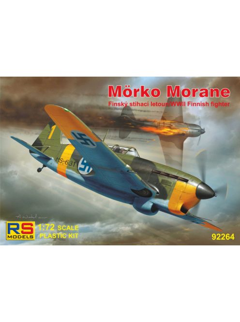 RS Models - Plastikový model letadla 1/72 Mörko Morane 3 decal v. for Finland