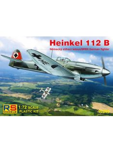   RS Models - Plastikový model letadla 1/72 Heinkel 112B Luftwaffe 3 decal v. for Luftwaffe, Romania