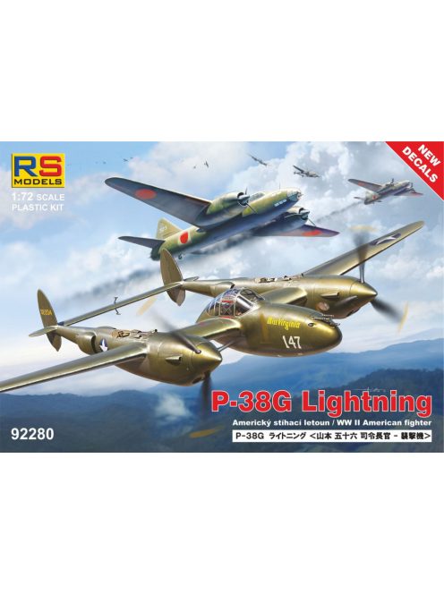 RS Models - 1/72 P-38G Lightning - 6 decal v. for USA, Portugal, Luftwaffe