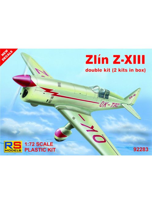 RS Models - 1/72 Zlín Z-XIII "double kit" - 4 decal v. for Czechoslovakia, Yugoslavia