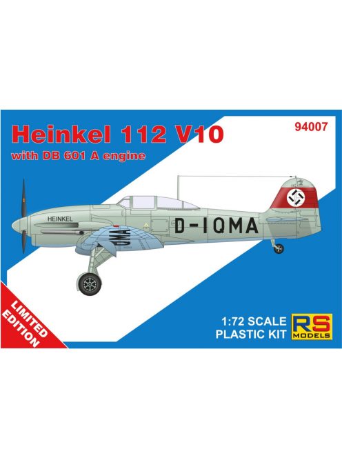 RS Models - 1/72 Heinkel 112 V10 - 3 decal v. for Germany, Luftwaffe