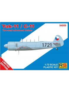   RS Models - 1/72 Yak-11 / C-11  - 3 decal v. for Czechoslovakia