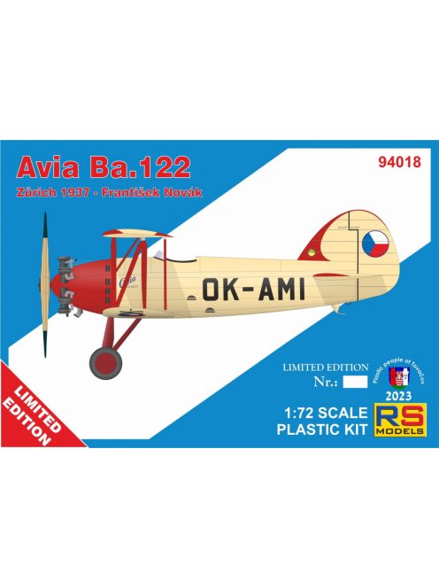 RS Models - 1/72 Avia Ba.122 - RS Models