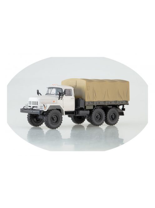 Russiantrucks - Zil-131 Flatbed Truck /White-Khaki/ - Russian Trucks